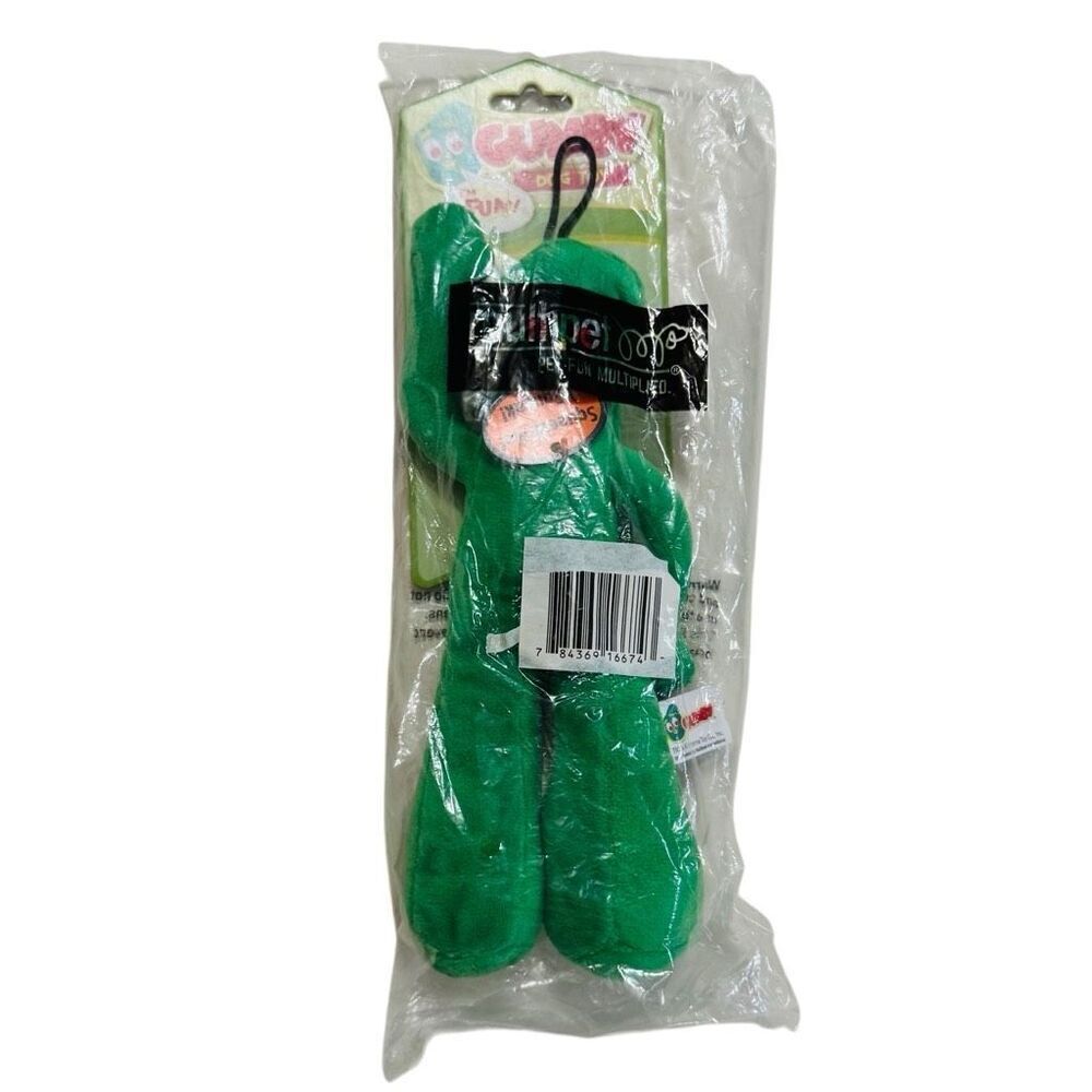 Multipet Plush Stuffed Squeaky “Gumby” 9 Inch Dog Toy **Brand New**